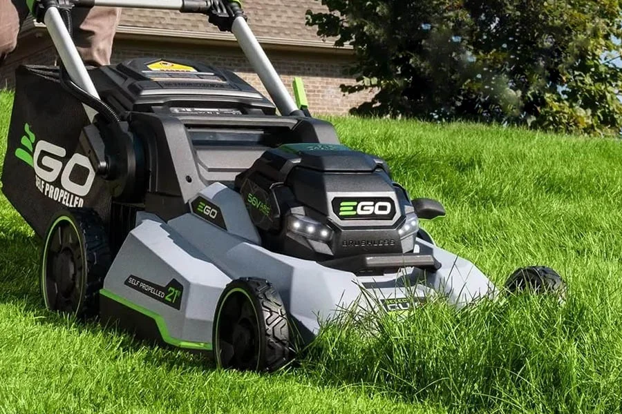 electric start lawn mowers